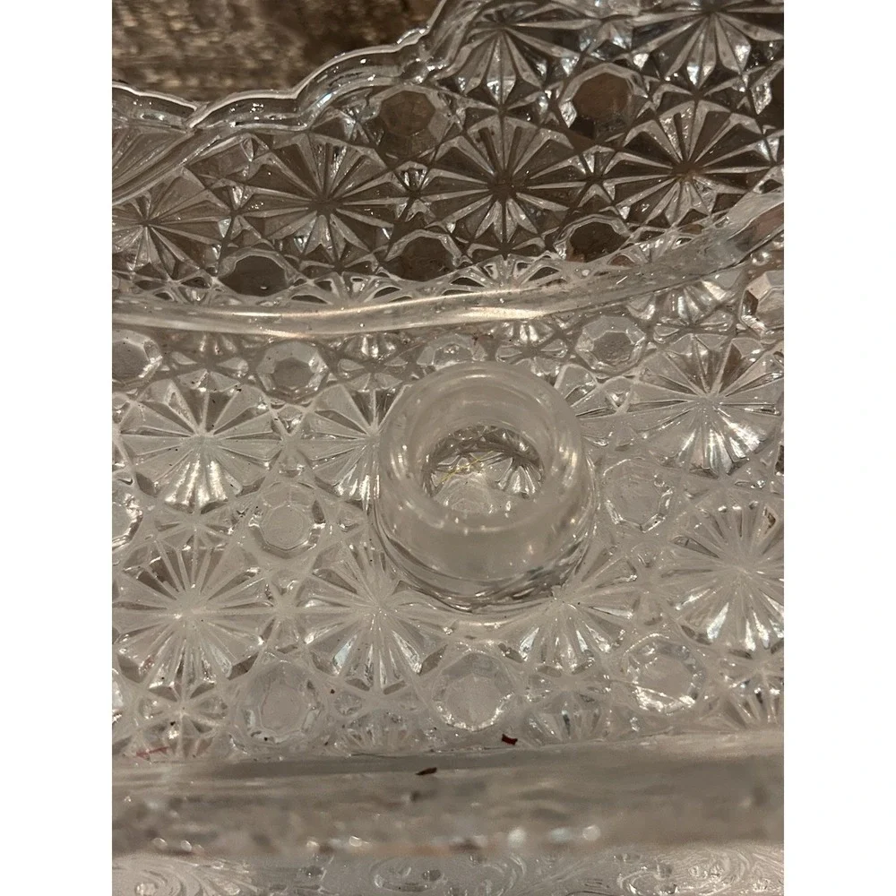 Dish Acrylic Sleigh Centerpiece‎ Candle Crystal Style Decoration Christmas
